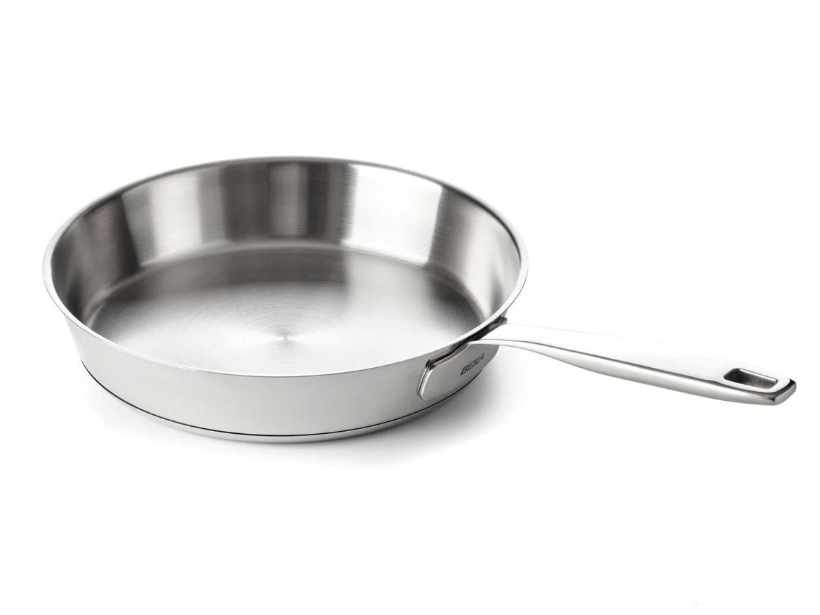 BEKA MAESTRO Bratpfanne – 24 cm aus unbeschichtetem Edelstahl
