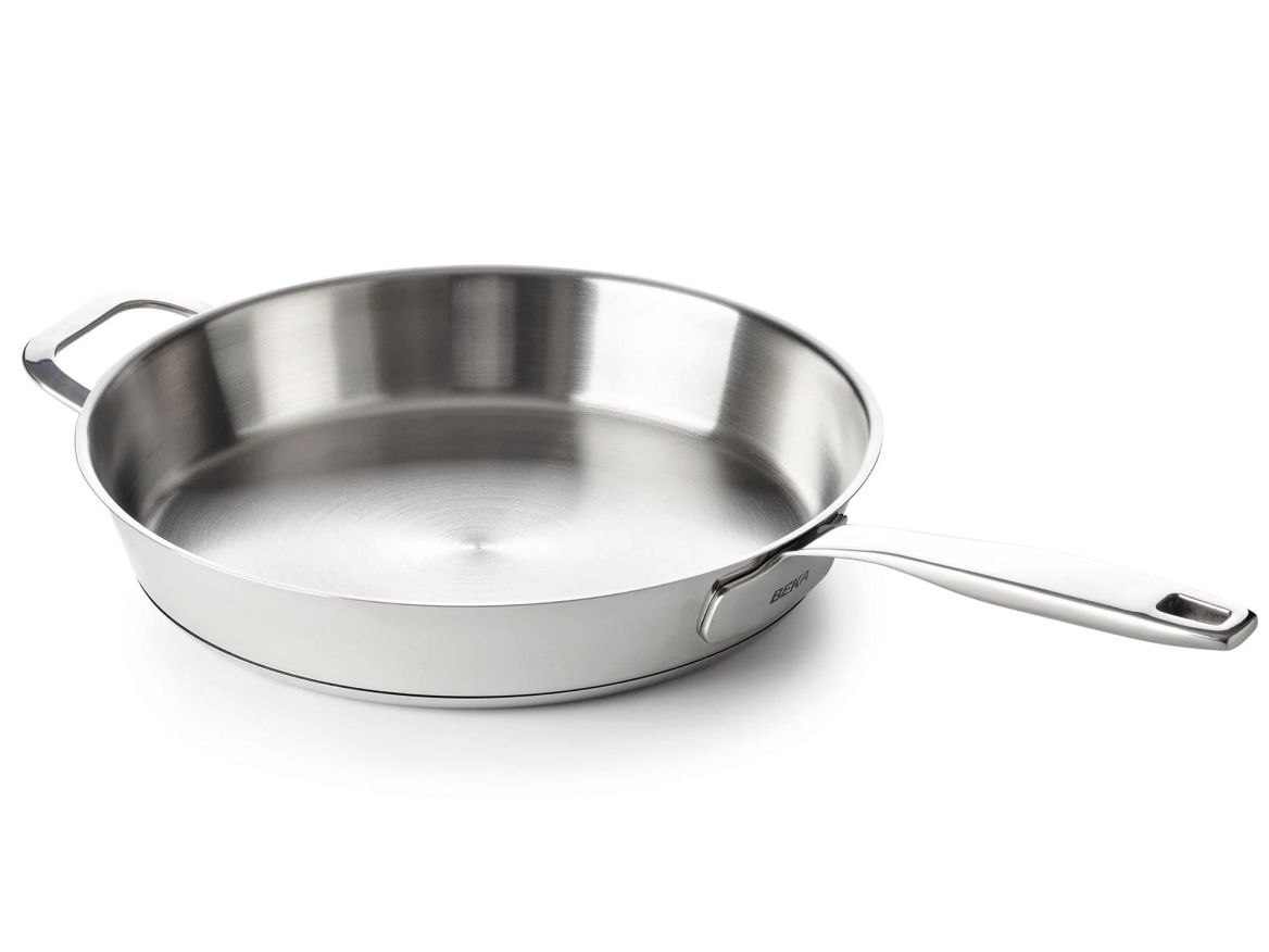 BEKA MAESTRO Bratpfanne – 32 cm aus unbeschichtetem Edelstahl
